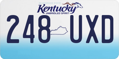 KY license plate 248UXD