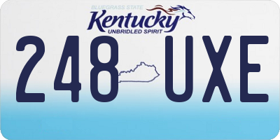 KY license plate 248UXE