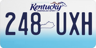 KY license plate 248UXH
