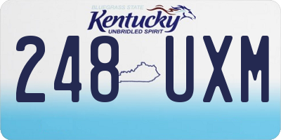 KY license plate 248UXM