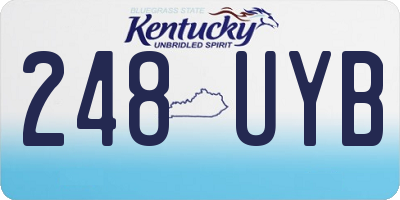 KY license plate 248UYB
