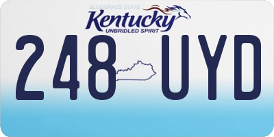 KY license plate 248UYD