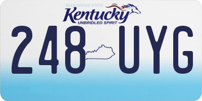 KY license plate 248UYG