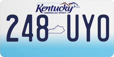 KY license plate 248UYO