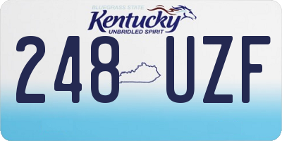 KY license plate 248UZF
