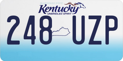 KY license plate 248UZP