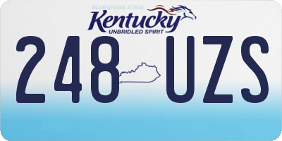 KY license plate 248UZS