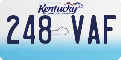 KY license plate 248VAF