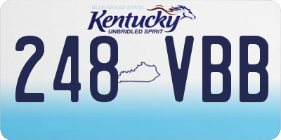 KY license plate 248VBB