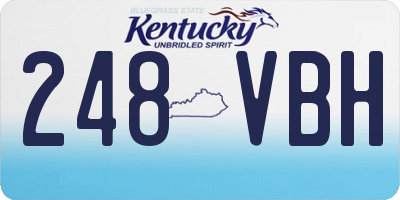 KY license plate 248VBH