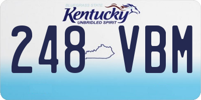 KY license plate 248VBM