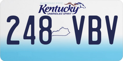 KY license plate 248VBV