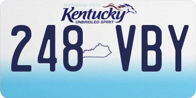 KY license plate 248VBY