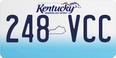 KY license plate 248VCC