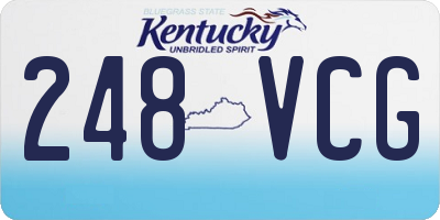 KY license plate 248VCG
