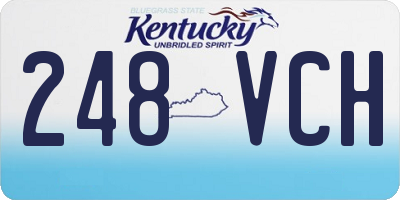 KY license plate 248VCH