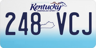 KY license plate 248VCJ