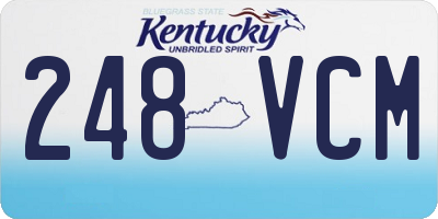 KY license plate 248VCM