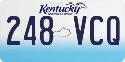 KY license plate 248VCQ