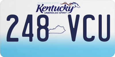 KY license plate 248VCU