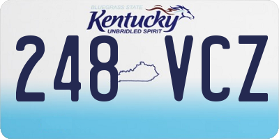 KY license plate 248VCZ