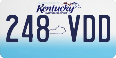 KY license plate 248VDD