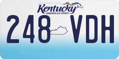 KY license plate 248VDH