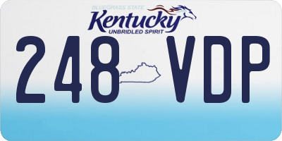 KY license plate 248VDP