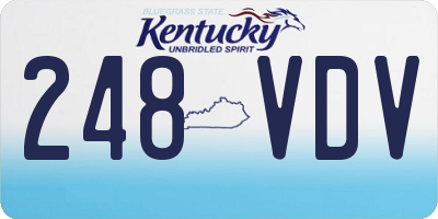 KY license plate 248VDV