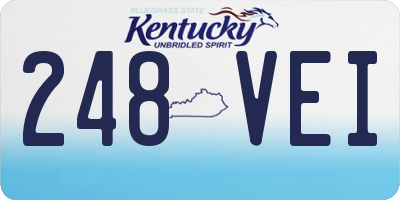 KY license plate 248VEI