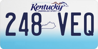 KY license plate 248VEQ