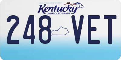 KY license plate 248VET