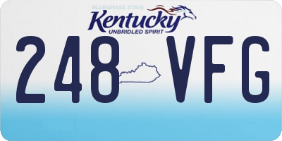 KY license plate 248VFG