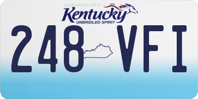 KY license plate 248VFI