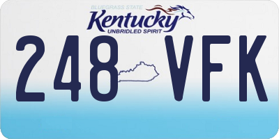 KY license plate 248VFK