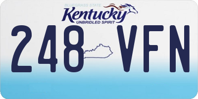 KY license plate 248VFN