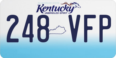 KY license plate 248VFP
