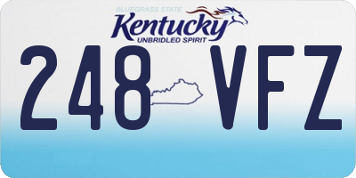 KY license plate 248VFZ