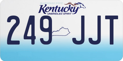 KY license plate 249JJT