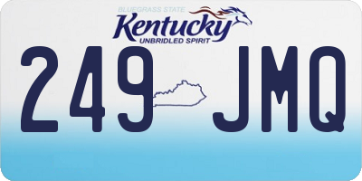KY license plate 249JMQ