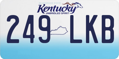 KY license plate 249LKB