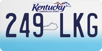 KY license plate 249LKG