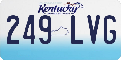 KY license plate 249LVG