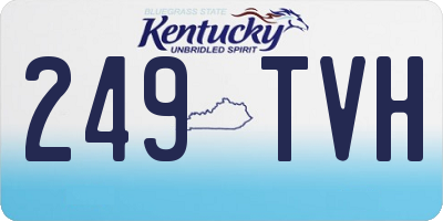 KY license plate 249TVH