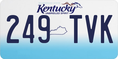 KY license plate 249TVK