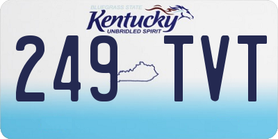 KY license plate 249TVT