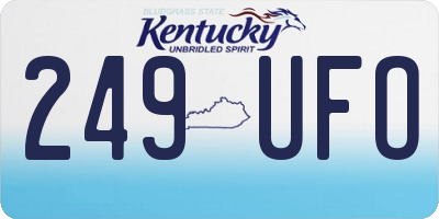 KY license plate 249UFO