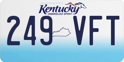 KY license plate 249VFT