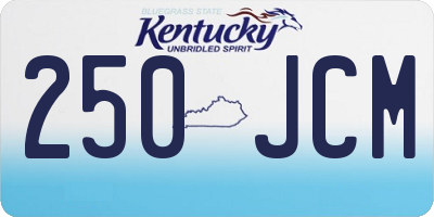 KY license plate 250JCM