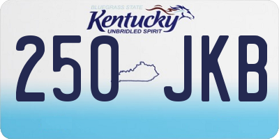 KY license plate 250JKB